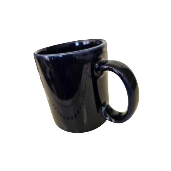 WEZW FM 93 Mug Navy Blue Ceramic Coffee Cup With Handle - Picture 3 of 5